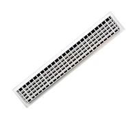 WAWPU Grille d'aération rectangulaire Blanche de 130 mm for Ventilation de Placard, Grille de Ventilation en ABS, plaques de recouvrement, Volets, Grille de Ventilation(500x130mm)
