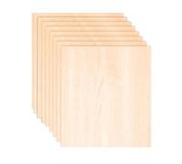 WAWPU Lot de 10 Feuilles de Tilleul for l'artisanat, contreplaqué à Surface Lisse for Gravure et découpe Laser, maquettes architecturales, Teinture, épaisseur 0,2 cm(0.3x5x10cm)