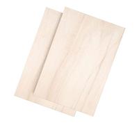 WAWPU Lot de 2 Feuilles de Tilleul for l'artisanat, contreplaqué à Surface Lisse for Gravure et découpe Laser, maquettes architecturales, Teinture, épaisseur 0,2 cm(0.2x45x45cm)