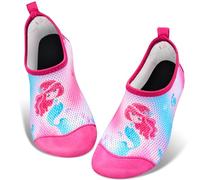 WAWSAM Chaussures Aquatiques pour Enfants Filles Chaussures de Plage Maille Souple Sirène Antidérapante Léger Confortable Chaussettes d'eau pour Surf Chaussures Aqua