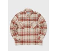 Wax London WHITING OVERSHIRT PLAID WEAVE men Longsleeves red|beige taille: M