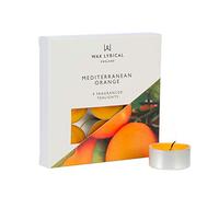 Wax Lyrical Lot de 9 bougies chauffe-plat parfumées Orange méditerranéenne