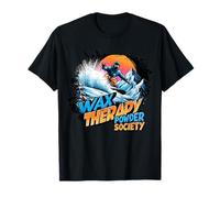 Wax Therapie Ski Snowboard Poudreuse Cadeau Drole T-Shirt