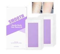 Waxing Strips - 20 Pieces, Sensitive Skin Body Hair Remover Tool, Gentle | Effective Depilatory Wax Strip, for Men Women Face Eyebrow Bikini Arms Legs Underarm Armpit Daily Grooming
