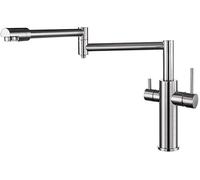 Way Folding Sink Kitchen Hot and Cold in Mixer Tap for (Color : Chrome-b.) Drinking Water Faucet