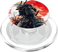 Way of The Warrior in Aesthetic Samurai Retro Vaporwave PopSockets PopGrip pour MagSafe