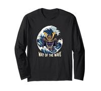 Way of The Wave Samurai Warrior Arts Martiaux Japonais Océan Manche Longue