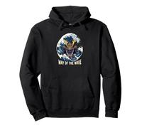 Way of The Wave Samurai Warrior Arts Martiaux Japonais Océan Sweat à Capuche