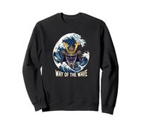 Way of The Wave Samurai Warrior Arts Martiaux Japonais Océan Sweatshirt