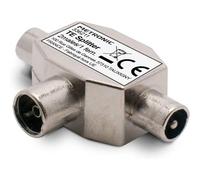 Way TNT TV Antenna Splitter - 1 Female Input for Antenna/2 Male Outputs Shielded Metal Televisions - Splitter