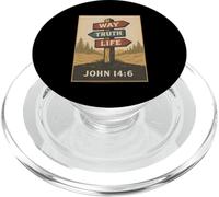 Way Truth Life John 14:6 Verset biblique chrétien PopSockets PopGrip pour MagSafe