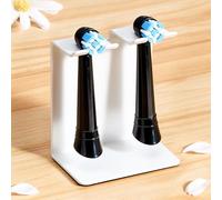 WAYASI Support Brosse a Dent Electrique Salle de Bain, Porte Brosse à Dents Mural, Rangement Brosse a Dent, Support Brossette Auto-Adhésif Porte-Brosses à Dents (Blanc, Petit)