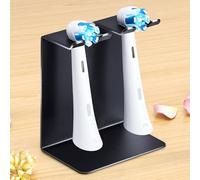 WAYASI Support Brosse a Dent Electrique Salle de Bain, Porte Brosse à Dents Mural, Rangement Brosse a Dent, Support Brossette Auto-Adhésif Porte-Brosses à Dents (Noir, Petit)