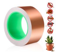 WAYBWZDQ Scotch Cuivre, Bande Cuivre Anti Limace, Feuille de Cuivre Bande Ruban, Ruban de Cuivre Anti-Escargots, Copper Strip, Anti Limaces et Escargots Cuivre Ruban Cuivre 20mx30mm