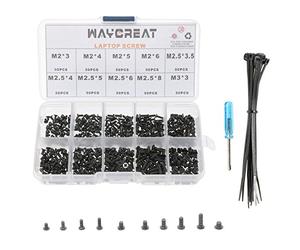 Waycreat 500 pièces M2 M2.5 M3 Kit de Vis Pour Ordinateur Portable Universel et Disque Dur M.2 SSD