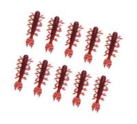 Wayfadacc 10pcs High Buoyancy Shrimp Soft Lures with Realistic Detailing and Curved Tail Artificial Baits for Freshwater Saltwater Shaking Shrimp Soft Lures
