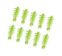 Wayfadacc 10pcs High Buoyancy Shrimp Soft Lures with Realistic Detailing and Curved Tail Artificial Baits for Freshwater Saltwater Shaking Shrimp Soft Lures
