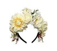 Wayfadacc Accessoire de cheveux élégant en tissu pour femmes et filles, bandeau floral réaliste pour fêtes, mariages, tenues quotidiennes
