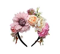 Wayfadacc Accessoire de cheveux élégant en tissu pour femmes et filles, bandeau floral réaliste pour fêtes, mariages, tenues quotidiennes