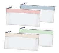 Wayfadacc Avec fermetures éclair, pochettes pour argent, sac de dépôt bancaire transparent, sac à billets, portefeuille multifonction pour collectionneurs pour femmes et moi