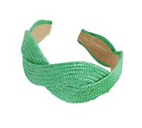 Wayfadacc Bandeau en paille tressée à large bord doux et confortable pour tous les jours, fêtes, vacances