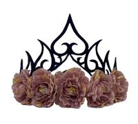 Wayfadacc Bandeau pour festival, Halloween, jeu de rôle, jolies fleurs décorées pour un événement habillé