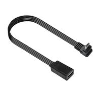 Wayfadacc Câble adaptateur plat USB C femelle vers micro USB mâle 10 W charge 480 Mbps transfert de données 10 cm 20 cm option flexible