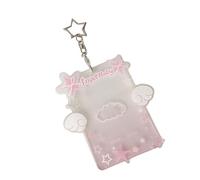 Wayfadacc Carte en Acrylique Transparent avec Multi-Poches pour Laissez-Passer De Repas sur Le Campus Et Pochettes pour Cartes De Sécurité