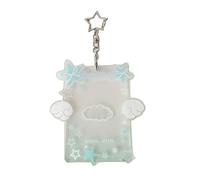 Wayfadacc Carte en Acrylique Transparent avec Multi-Poches pour Laissez-Passer De Repas sur Le Campus Et Pochettes pour Cartes De Sécurité