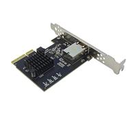 Wayfadacc Carte réseau 10 Gbit/s PCIE3.0 4X Gigabit 82574 Port RJ45 10 000 Mbps Adaptateur électrique pour PC de bureau Réseau rapide