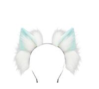 Wayfadacc Casque De Chair Loup Loup Réaliste Elastic Bendable Bandin Pour Femmes Témères Adolescents Fêtes Thème Quotidien Époux D'anime Coloré.