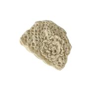 Wayfadacc Casquettes de fleurs crochetées en nylon doux et extensible unisexe chapeau artistique visage encadrement design plusieurs couleurs bonnet crochet en nylon, beige, taille unique