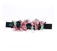 Wayfadacc Ceinture De Taille Extensible Y2K Avec Ruban Pour Street Dance Night Club Oversize Flower Pour La Fête La Fête