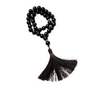 Wayfadacc Chapelet en perles de verre et pendentifs à franges pour prière méditations élégantes en verre, 22*15*3cm, Verre