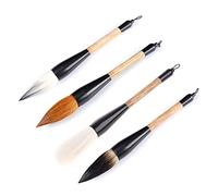Wayfadacc Grand pinceau chinois traditionnel pour aquarelle, dessin Sumi, pour les amoureux