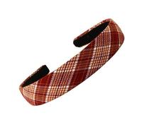 Wayfadacc Large bandeau à carreaux réglable pour femme et fille - Confortable - Utilisation quotidienne - Coiffe assortie