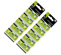 Wayfadacc Lot de 10/20 piles bouton alcalines AG11 LR58 1,55 V pour plusieurs types d'appareils