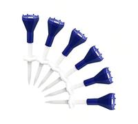 Wayfadacc Lot de 6 tees de golf à hauteur réglable avec tête en silicone souple pour une meilleure stabilité et swing, accessoires de golf avec base réglable