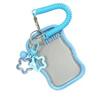 Wayfadacc Porte-carte photo en silicone, porte-badge pour carte de crédit, carte d'identité, carte bancaire