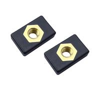 Wayfadacc Rails coulissants en cuivre de 6 mm pour kayak, bateaux, canoës, cannes à pêche, support de base de montage