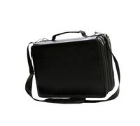 Wayfadacc Sac de transport pour marqueurs artistiques avec bandoulière et poignée, étui de rangement pour 224 marqueurs, sac de rangement, Noir , 36*10*27cm