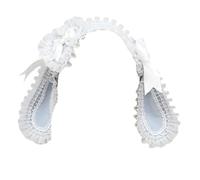 Wayfadacc Serre-tête avec oreilles de lapin pour femme et fille - Bandeau large en dentelle pour Halloween des années 2000