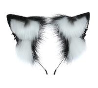 Wayfadacc Serre-tête en forme d'oreilles de dessin animé, bandeau en peluche pour fête, cosplay, accessoire de costume unisexe