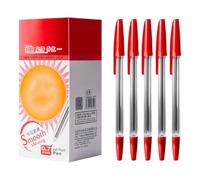 Wayfadacc Stylo À Bille En Plastique De 0.7mm Stylos Huile D'écriture Lisse Stylos Papeterie Boule Lisse Pour La Construction En Plastique L'école Et Du Bureau