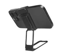 Wayfadacc Support de téléphone portable de bureau avec angles de vue réglables, base en alliage pliable rotative pour un montage stable, support pliable portable