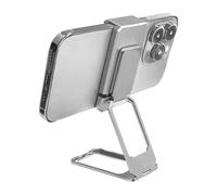 Wayfadacc Support de téléphone portable de bureau avec angles de vue réglables, base en alliage pliable rotative pour un montage stable, support pliable portable