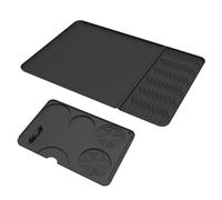 Wayfadacc Tapis de tamper à café antidérapant avec base d'angle stable Texture en silicone Convient pour la préparation d'expresso