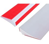 Wayi-3 Mètres Bande D'étanchéité Silicone Pliable Barrage D'eau Seuil De Douche Joint Douche Barriere De Douche Anti Débordement Pour Salle De Bain Evier Cuisine,Blanc(3.5cm Largeur, Deux Côtés Adhés