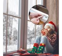 Wayi-Joint De Porte D'entrée D-Profil Nouveau Silicone, 12m Joint Porte Fenêtre Isolation Thermique Isolant Fenêtre, Bande D'etanchéité Autocollant, Calfeutrer Porte Cavité Insonorisée (Blanc)