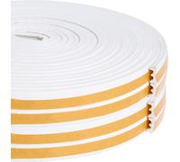 WAYI-Lot De 2 Rouleaux De Joint De Porte Autocollant En Mousse Profilé E-Isolation Acoustique-Anti-Collision-Pour Portes, Fenêtres En Bois-12 M